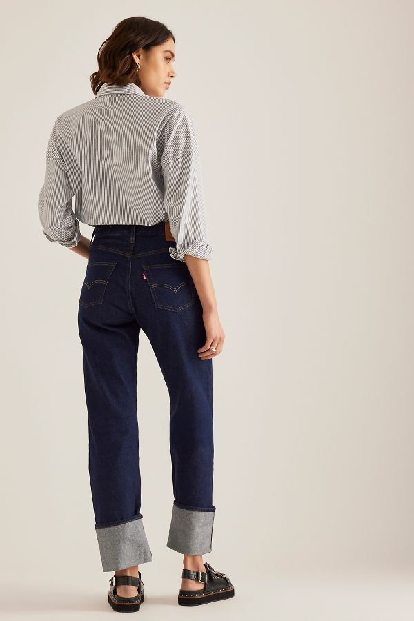 Vista diapositiva: 2: Jeans Levi's 501 '90s Affusolati con Risvolto