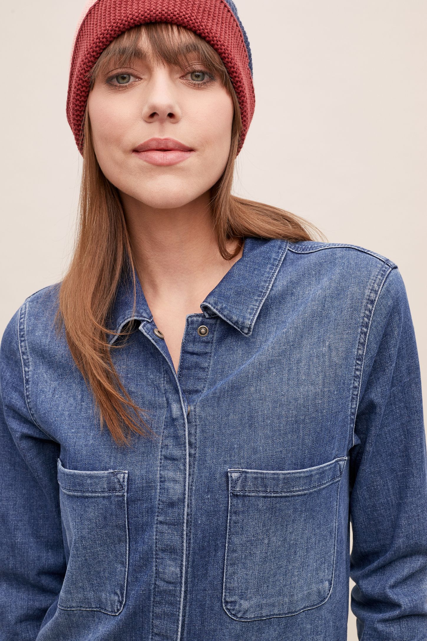 Selected Femme Victoria Denim Overall Mit Weitem Beinschnitt