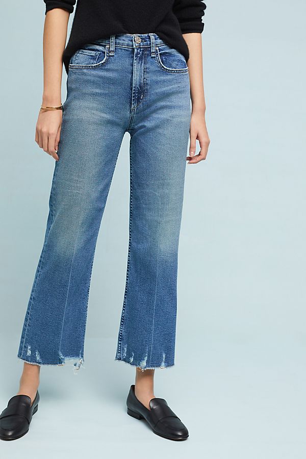 McGuire Bruni High-Rise Cropped Wide-Leg Jeans | Anthropologie