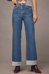 Thumbnail View 2: The Austyn High-Rise Cuffed Wide-Leg Jeans by Pilcro