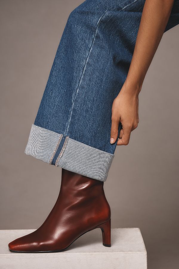 Slide View: 3: The Austyn High-Rise Cuffed Wide-Leg Jeans by Pilcro