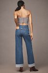 Thumbnail View 4: The Austyn High-Rise Cuffed Wide-Leg Jeans by Pilcro