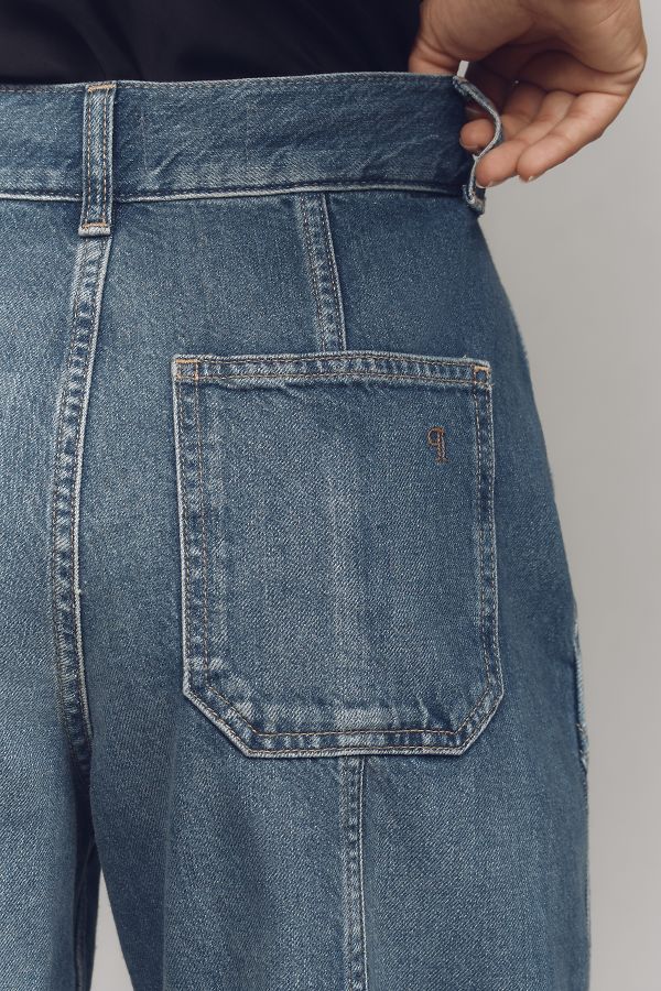 Slide View: 5: Jeans Pilcro Utilitaire Taille Haute Jambes Larges