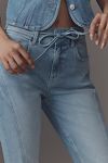 Thumbnail View 4: Jeans Capri Pilcro Taille Haute Ceinture Nouée