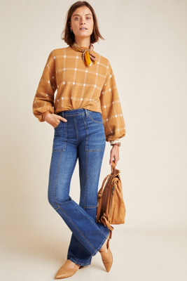 anthropologie high waisted jeans