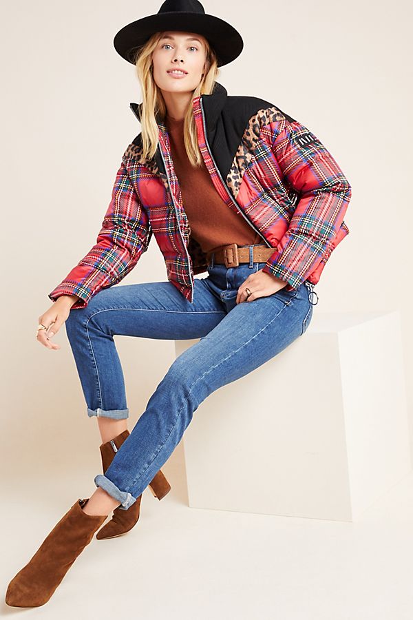 Slide View: 1: Pilcro Mid-Rise Slim Boyfriend Jeans