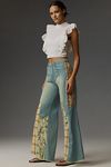 Thumbnail View 4: The Adi Mid-Rise Relaxed Flare Jeans by Pilcro: Patchwork Edition