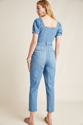 pilcro denim jumpsuit