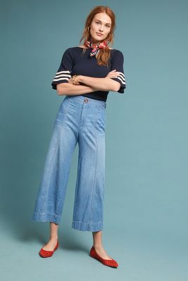 pilcro wide leg jeans