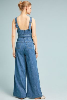 pilcro denim jumpsuit