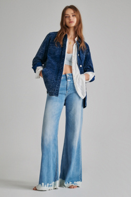 ultra high rise wide leg jeans