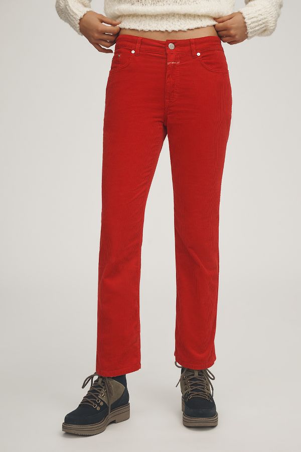 Slide View: 2: Closed Milo Corduroy High-Rise Wide-Leg Crop Jeans