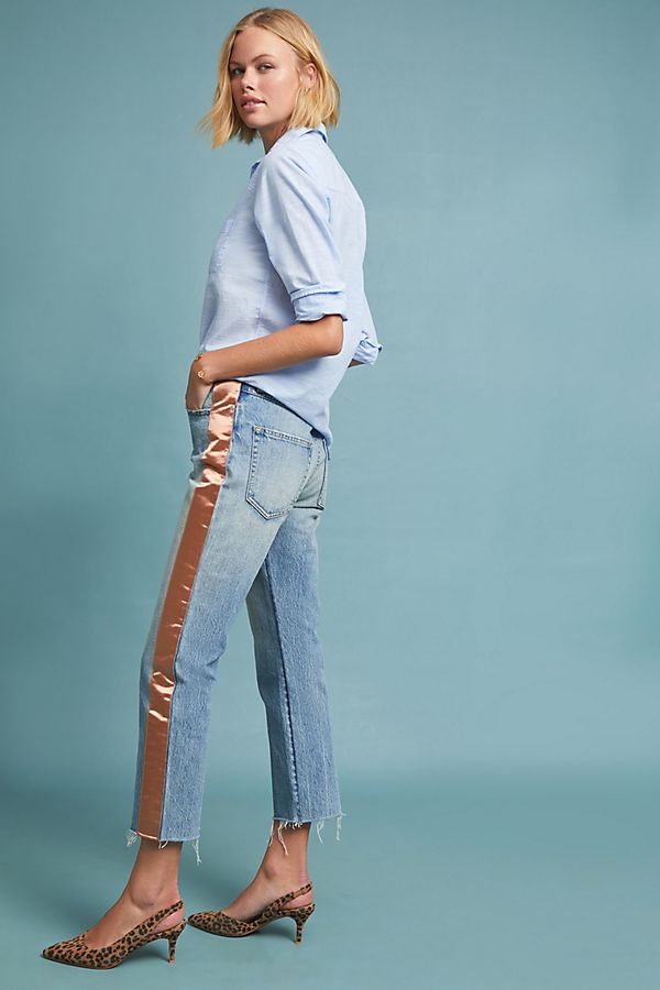 Slide View: 1: AMO Loverboy High-Rise Straight Jeans
