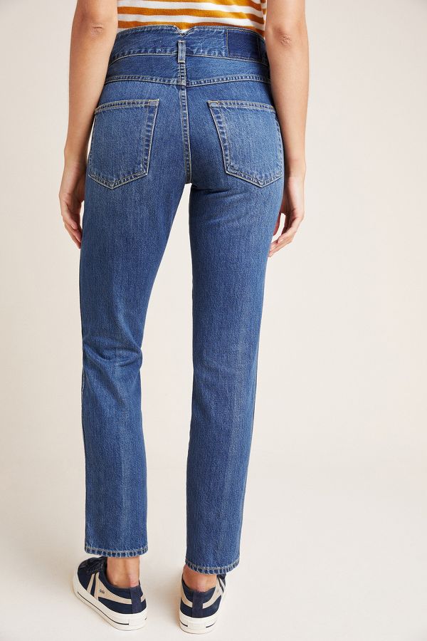 AMO Tulip Ultra High-Rise Straight Jeans | Anthropologie