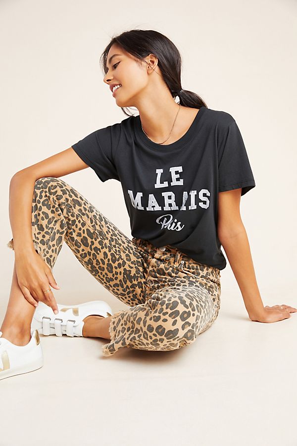 Slide View: 1: AMO Loverboy Ultra High-Rise Cropped Straight Jeans