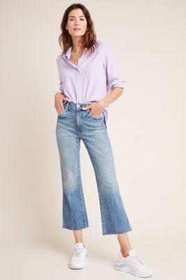 cropped flare jeans