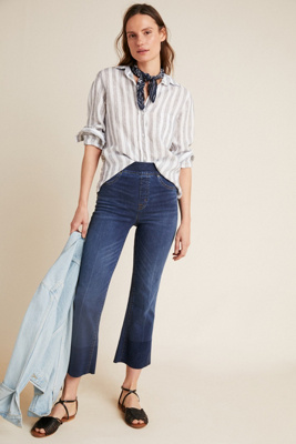 spanx cropped flare jeans