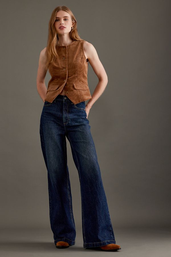 Slide View: 1: Pistola Lana High-Rise Ultra Wide-Leg Jeans