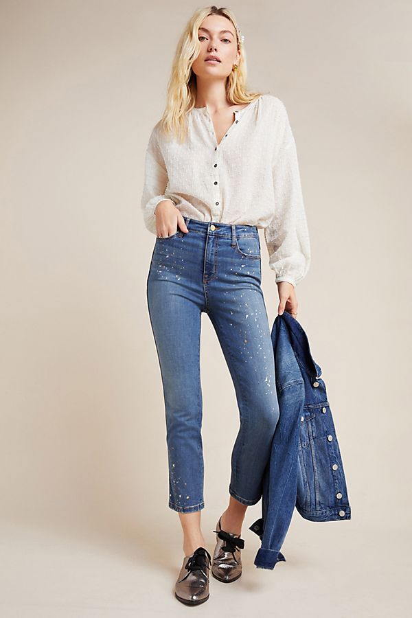 Slide View: 1: Sanctuary High-Rise Cropped Skinny Jeans
