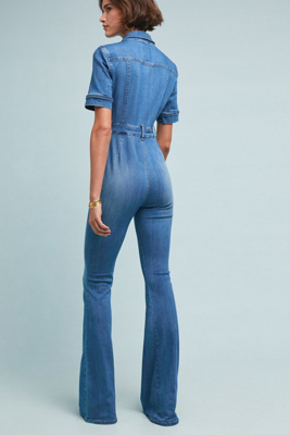 ella moss collared denim jumpsuit