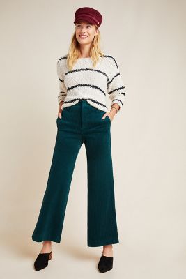 wide leg corduroy trousers