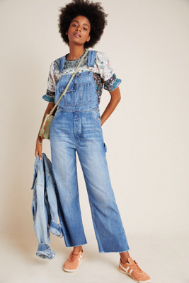 anthropologie denim overalls