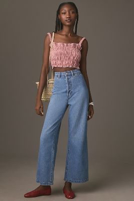 Rolla's Sailor High-Rise Crop Wide-Leg Jeans