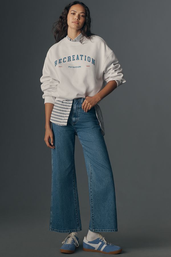 Slide View: 1: Rolla's Sailor Lia High-Rise Crop Jeans