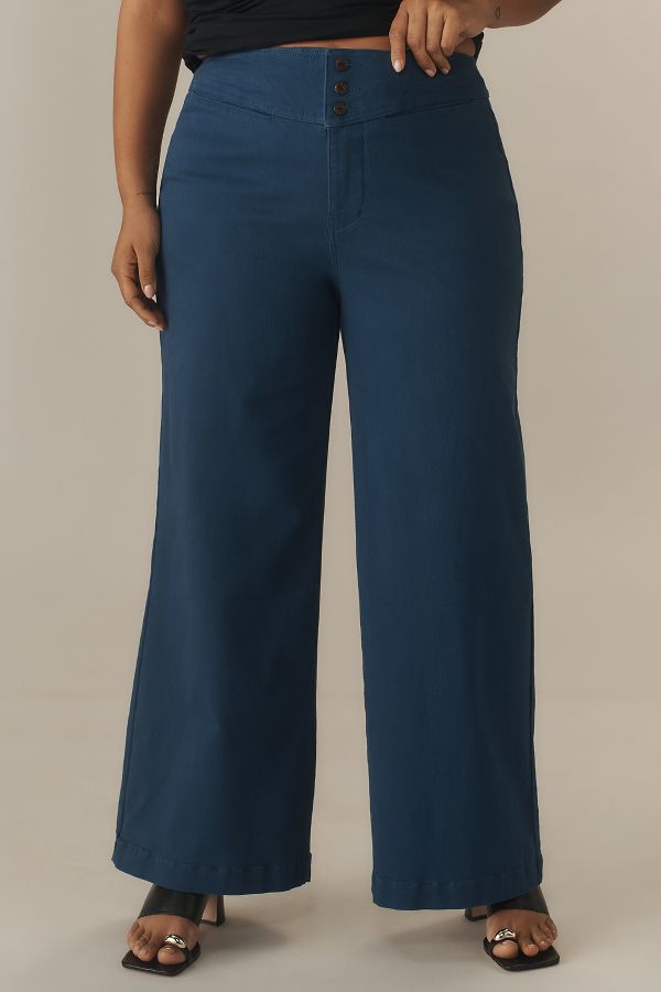 Slide View: 2: Universal Standard Plus Charlie High-Rise Wide-Leg Jeans