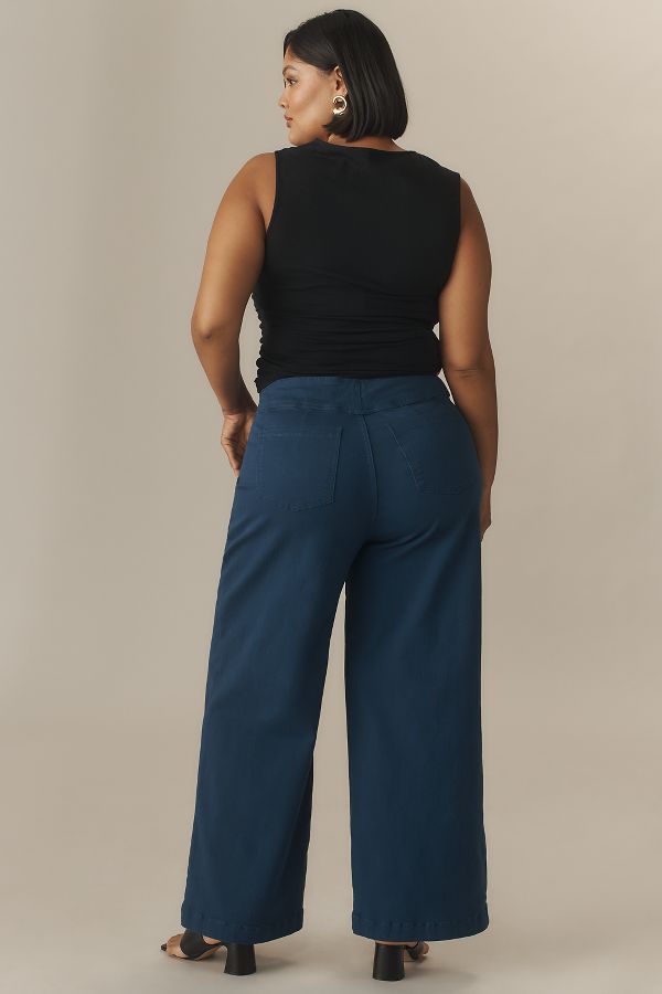 Slide View: 3: Universal Standard Plus Charlie High-Rise Wide-Leg Jeans