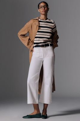 The Colette Cropped Wide-Leg Jeans by Maeve