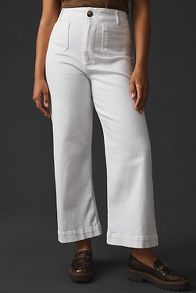 Slide View: 10: The Colette Cropped Wide-Leg Jeans by Maeve