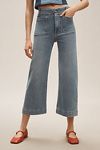 Thumbnail View 2: The Colette Cropped High-Rise Wide-Leg Jeans by Maeve