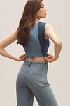 Thumbnail View 9: The Colette Cropped High-Rise Wide-Leg Jeans by Maeve