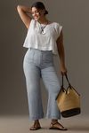 Thumbnail View 5: The Colette Cropped High-Rise Wide-Leg Jeans by Maeve