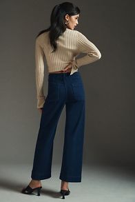 Vista de diapositivas: 3: Los Jeans Colette de Pierna Ancha Cortos de Mezclilla por Maeve