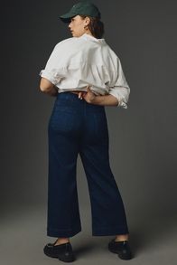 Vista de diapositivas: 6: Los Jeans Colette de Pierna Ancha Cortos de Mezclilla por Maeve