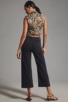 Thumbnail View 3: The Colette Denim High-Rise Cropped Wide-Leg Jeans by Maeve