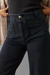 Thumbnail View 9: The Colette Denim High-Rise Cropped Wide-Leg Jeans by Maeve