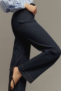 Slide View: 5: The Colette Full-Length Wide-Leg Jeans by Maeve