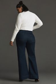 Slide View: 8: The Colette Full-Length Wide-Leg Jeans by Maeve