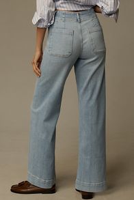 Slide View: 4: The Colette Full-Length Wide-Leg Jeans by Maeve