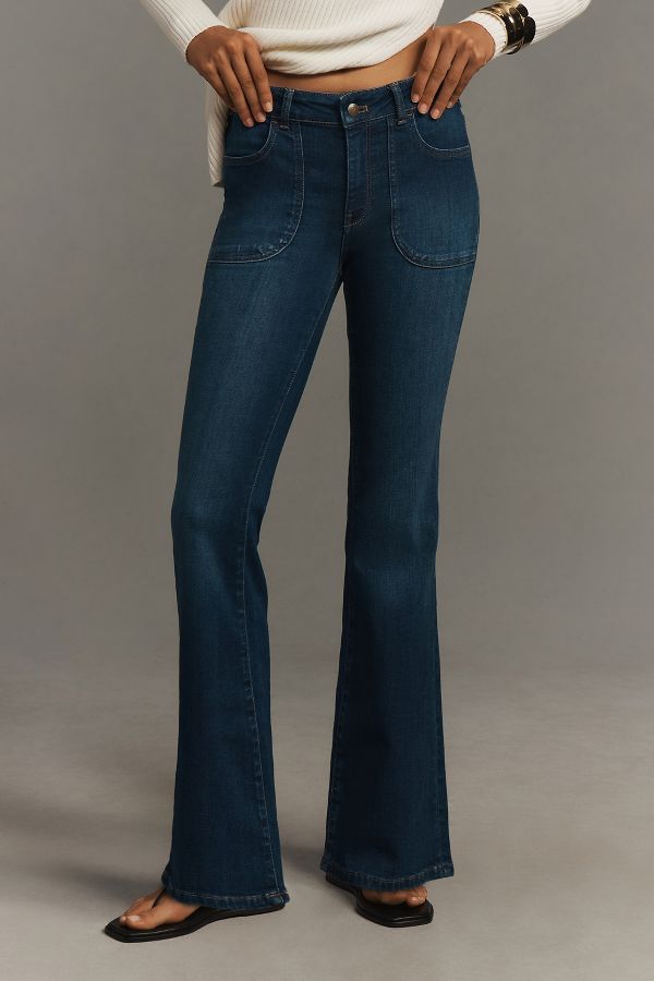 Slide View: 2: The Icon Flare Jeans by Pilcro: Low-Rise Edition