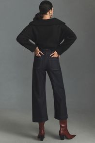 Slide View: 4: The Colette Cropped Wide-Leg Jeans by Maeve