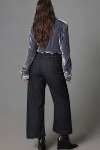 Slide View: 8: The Colette Cropped Wide-Leg Jeans by Maeve