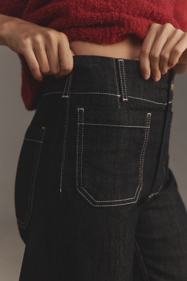 Slide View: 4: The Colette Cropped Wide-Leg Jeans by Maeve