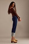 Thumbnail View 4: The Scotty Cuffed High-Rise Straight-Leg Jeans by Pilcro