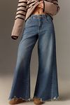 Thumbnail View 2: The Adi Regenerative Cotton Mid-Rise Frayed Relaxed Flare Jeans by Pilcro