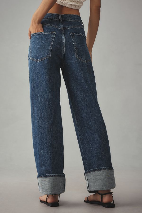 Slide View: 2: Pilcro Manschette High-Rise Gerade-Bein Jeans