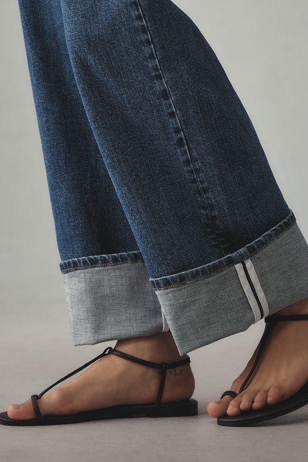 Slide View: 5: Pilcro Manschette High-Rise Gerade-Bein Jeans